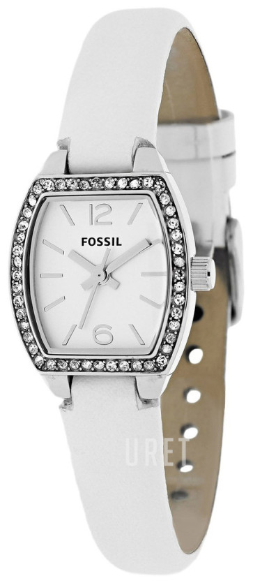 Correa de reloj Fossil BQ1211 Cuero Blanco 8mm